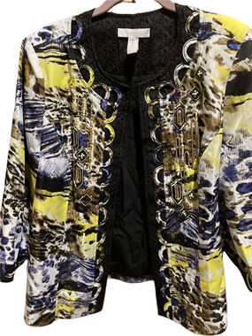 48. WOMENS CHICO’S 2/L DETAIL JACKET